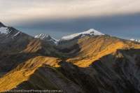 Mt Dechen from Solution Range, Hooker - Landsborough Wilderness Area, Southern Alps, New Zealand.